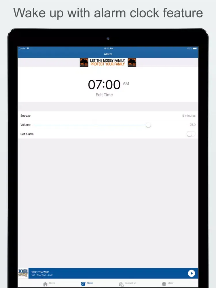The Wolf 103.1 iPad 應用截圖