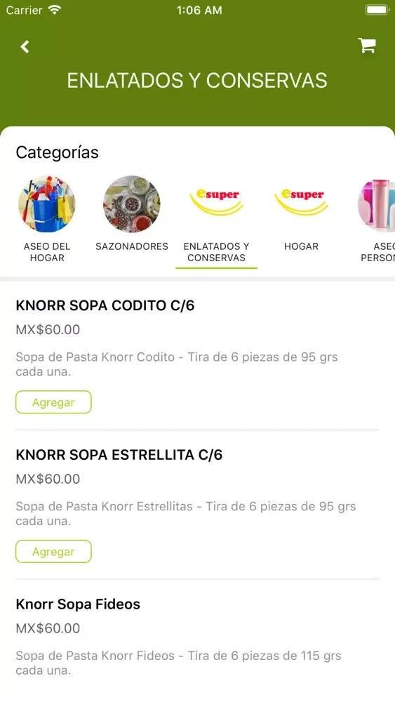 Capturas de tela do esuper
