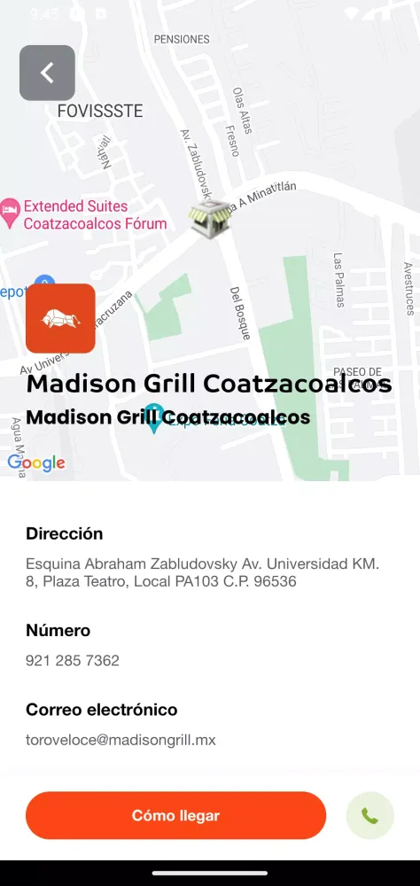 Screenshot di Madison Grill