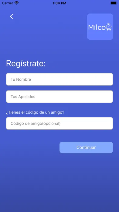 Milco سکرین شاٹس