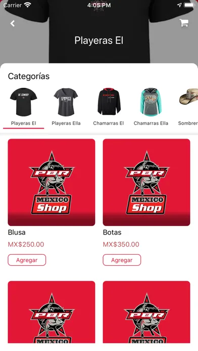 Capturas de tela do PBR MÉXICO SHOP