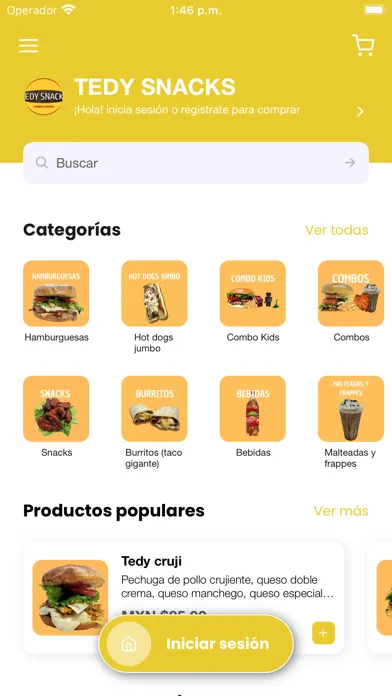Capturas de tela do TEDY SNACKS