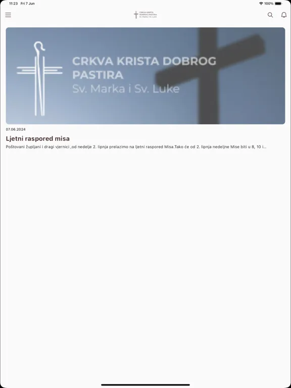 Screenshot di Crkva Krista Dobrog Pastira iPad 