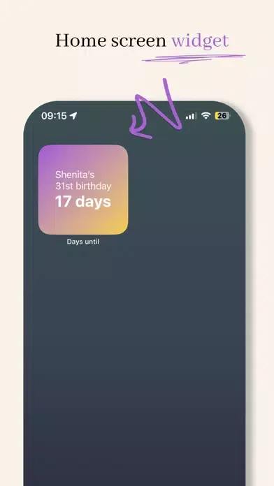 Zrzuty ekranu Days until - countdown app