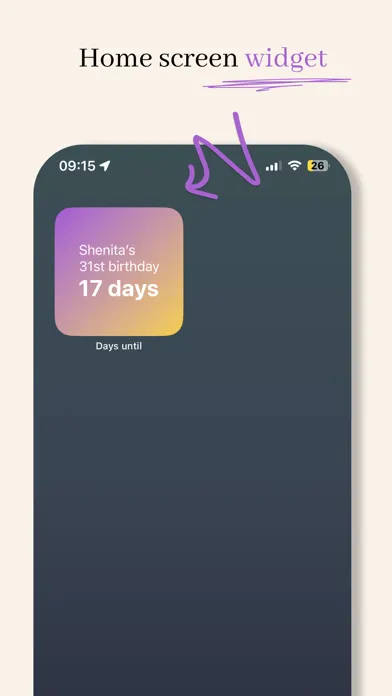 Zrzuty ekranu Countdown - Days Until