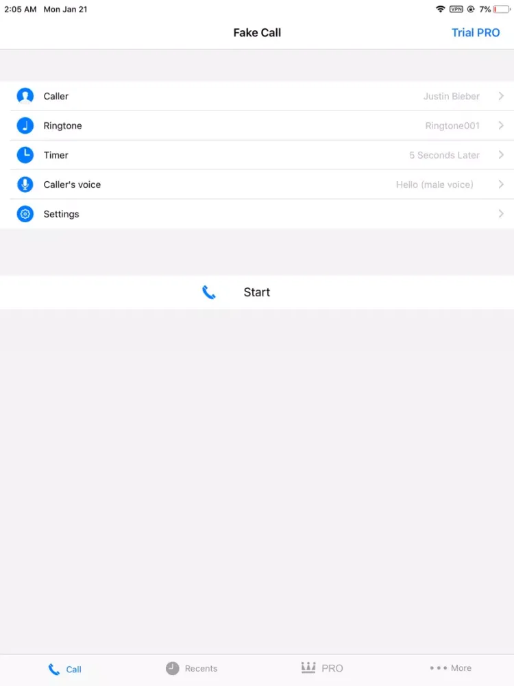 Captures d'écran de Prank A Call-AI Prank Dial App iPad 