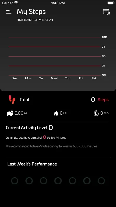 Ảnh chụp màn hình của Q7 Wearables