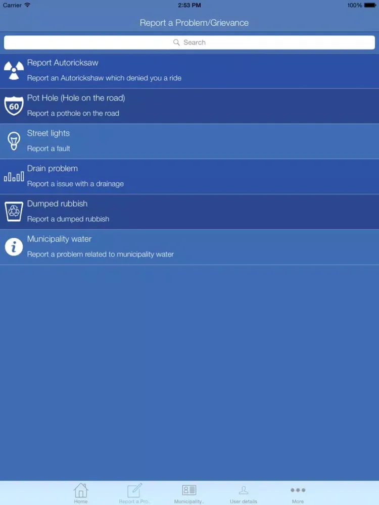 Capturas de pantalla de India - My Municipality Services iPad 