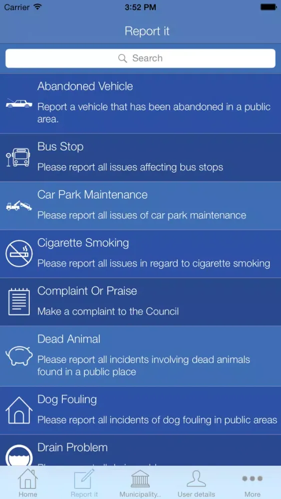 Capturas de tela do NZ - My Council Services