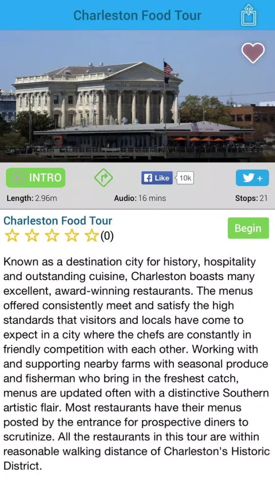 Captures d'écran de Charleston Food Tour