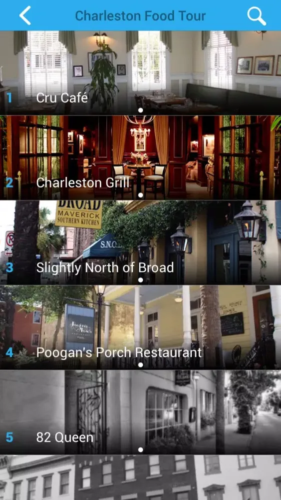 Captures d'écran de Charleston Food Tour