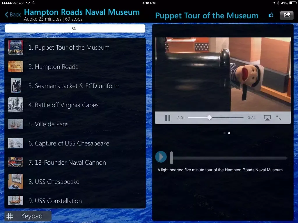 Hampton Roads Naval Museum iPad  Screenshots