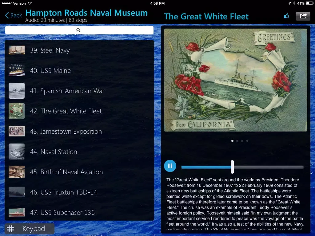 Hampton Roads Naval Museum iPad  Screenshots