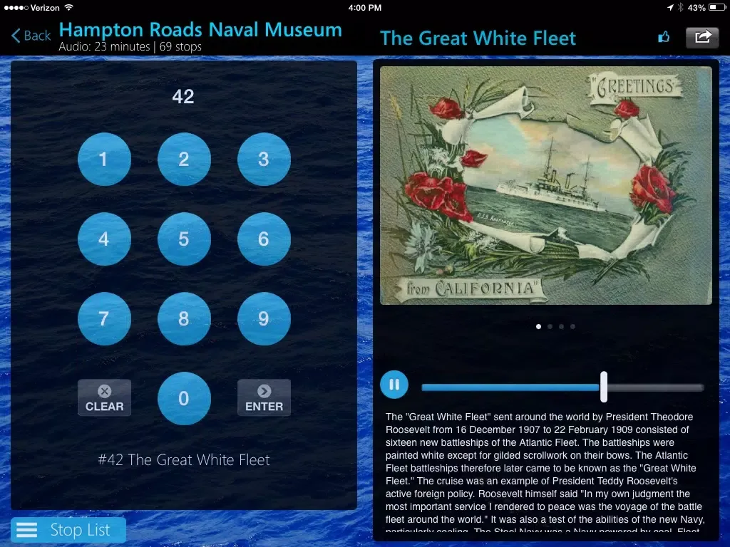 Hampton Roads Naval Museum iPad  Screenshots