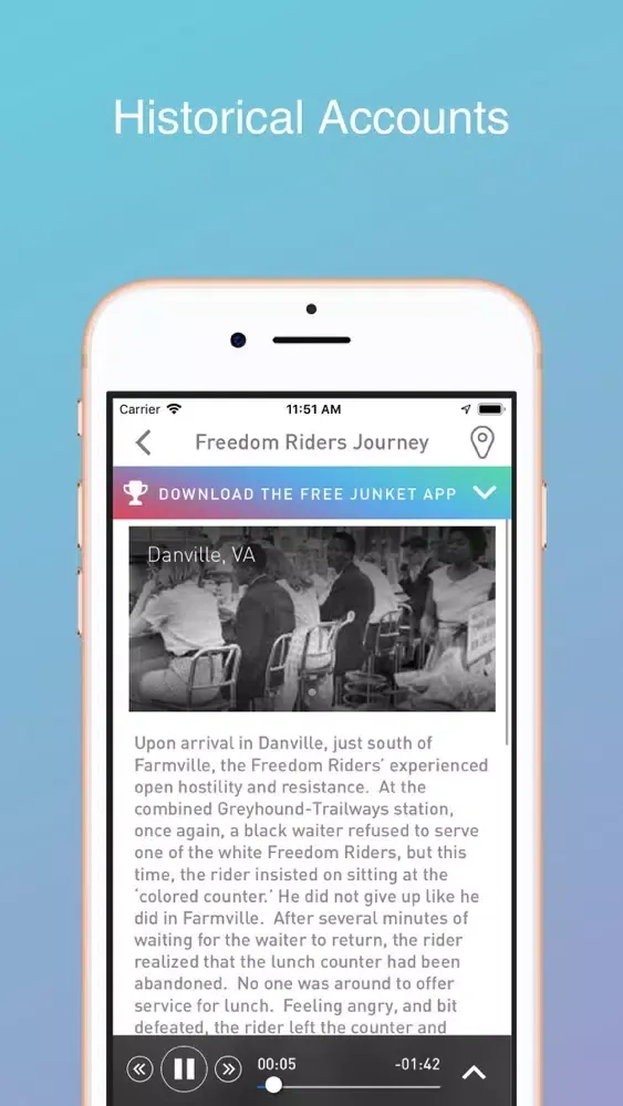 ภาพหน้าจอของ Freedom Riders Tour