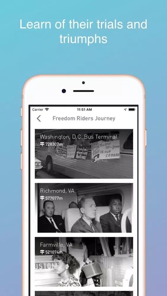 ภาพหน้าจอของ Freedom Riders Tour