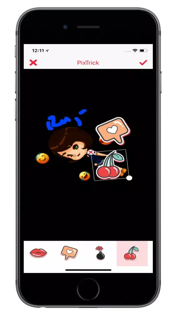 Tangkapan skrin PixTrick