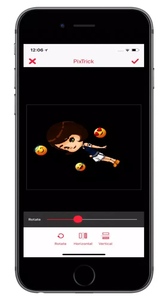 Tangkapan skrin PixTrick