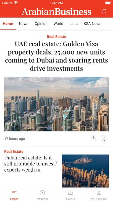 Ảnh chụp màn hình của Arabian Business