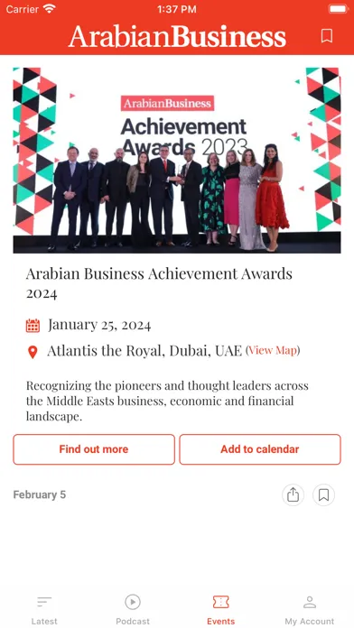 Ảnh chụp màn hình của Arabian Business