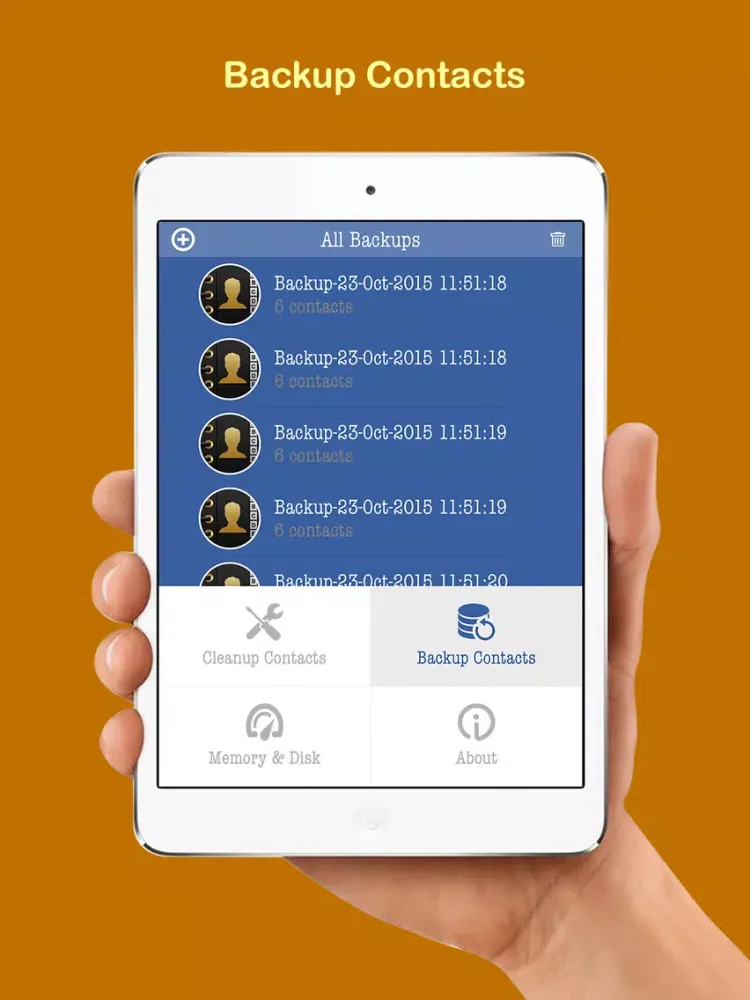 Clean & Clear Duplicate Master Contact Cleaner - Monitor & Check Memory Disk RAM Free iPad  Ekran Görüntüleri
