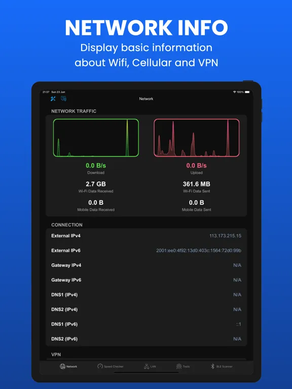 Wifi Analyzer - DNS Speed Test iPad  Screenshots