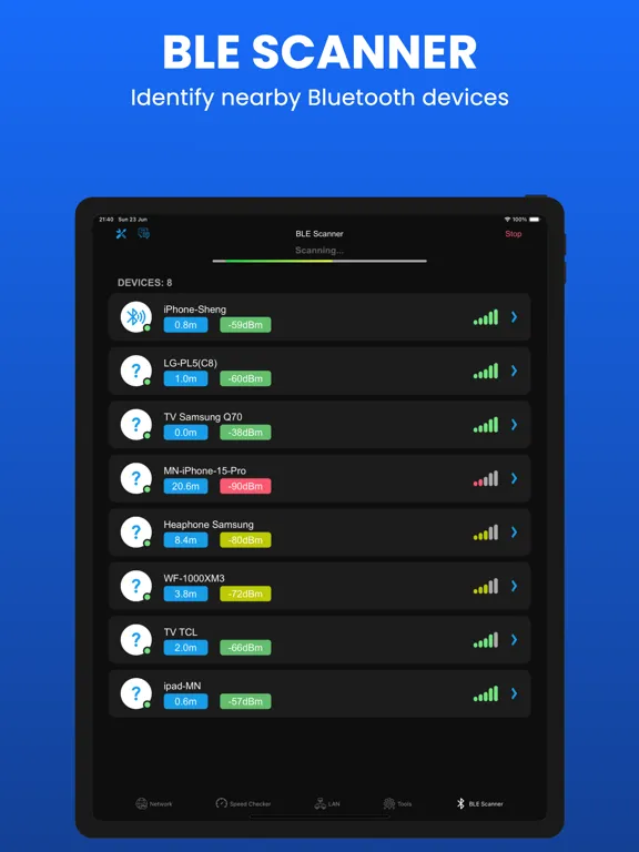 Wifi Analyzer - DNS Speed Test iPad  Screenshots