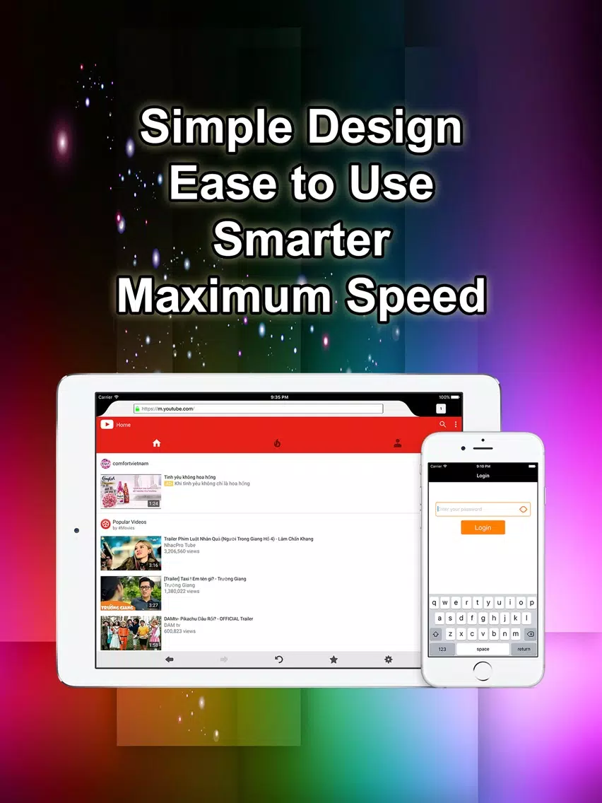 Internet Private Browser Free - Web Browser Search iPad  スクリーンショット