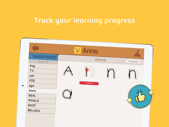 iTrace — handwriting for kids iPad 应用截图