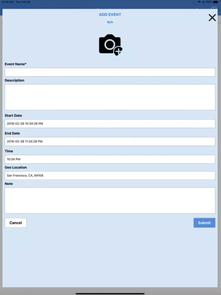 iTrack-Calendar iPad  スクリーンショット