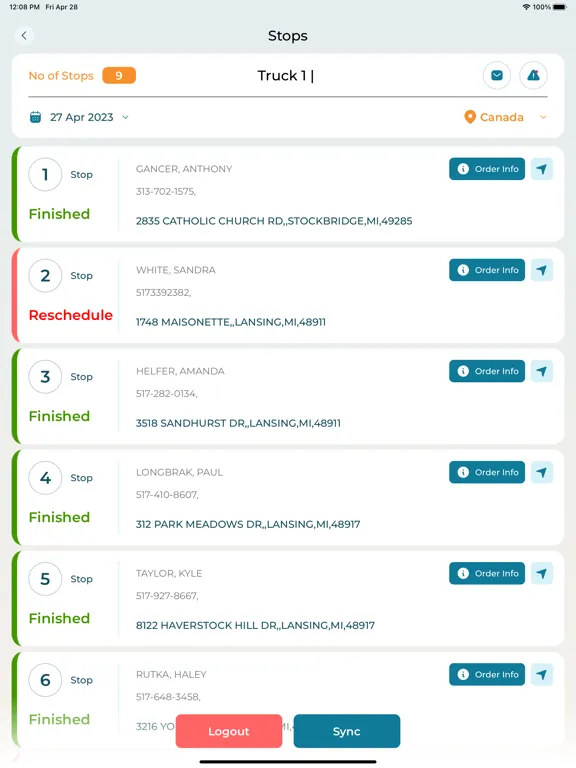 iVantage360 - iTrack iPad  سکرین شاٹس