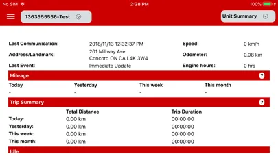 Tangkapan skrin GPS Tracker