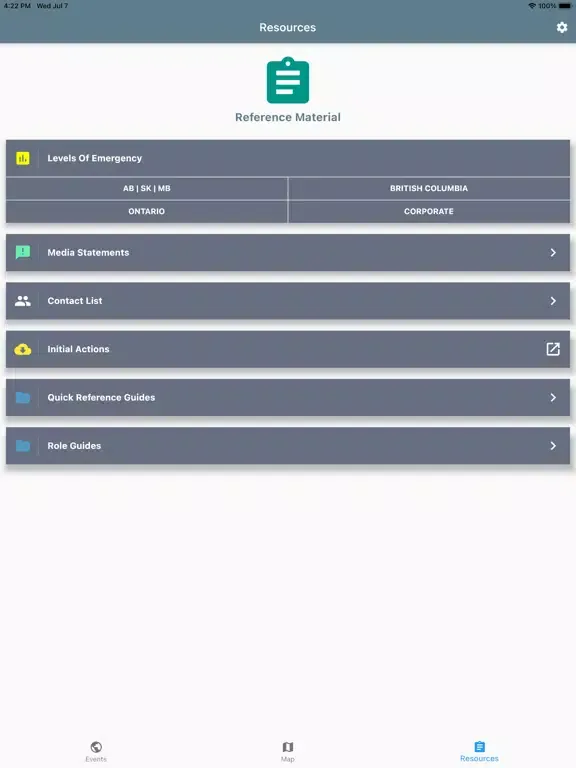 Pembina ERL iPad  Screenshots