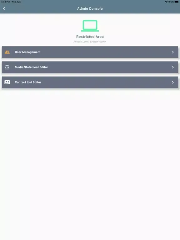 Pembina ERL iPad  Screenshots