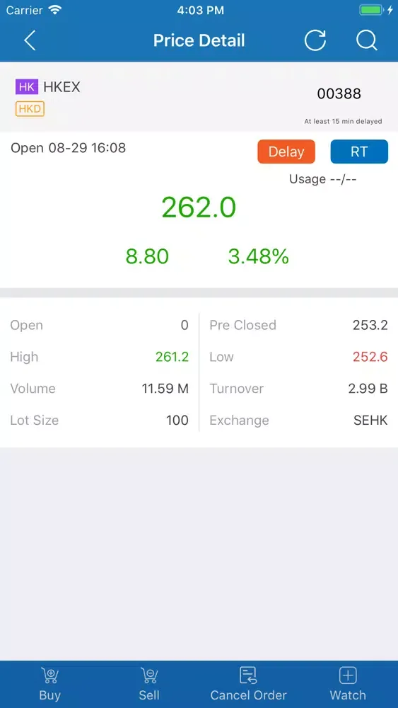 Capturas de tela do TCCS Mobile Trade