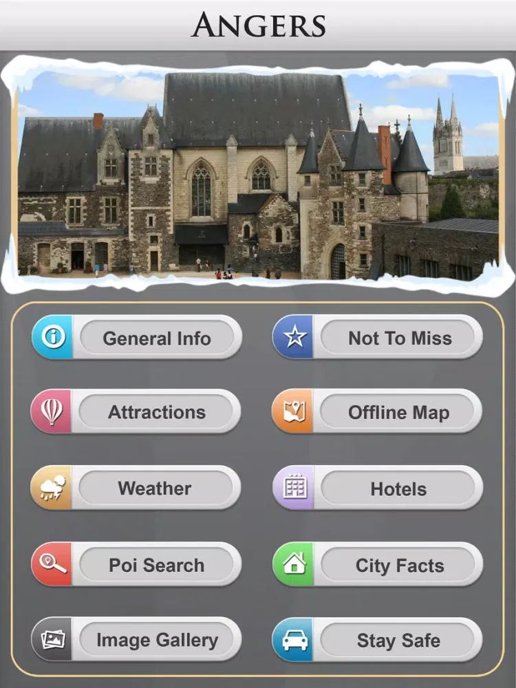Angers Offline Travel Guide iPad  Ekran Görüntüleri