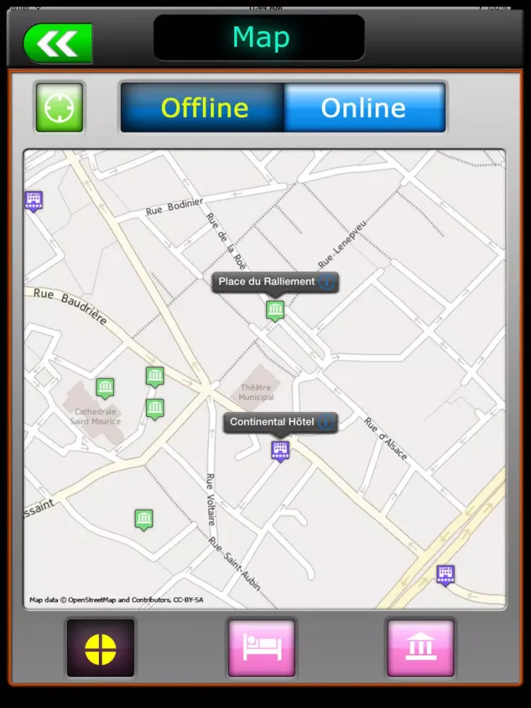 Angers Offline Travel Guide iPad  Ekran Görüntüleri