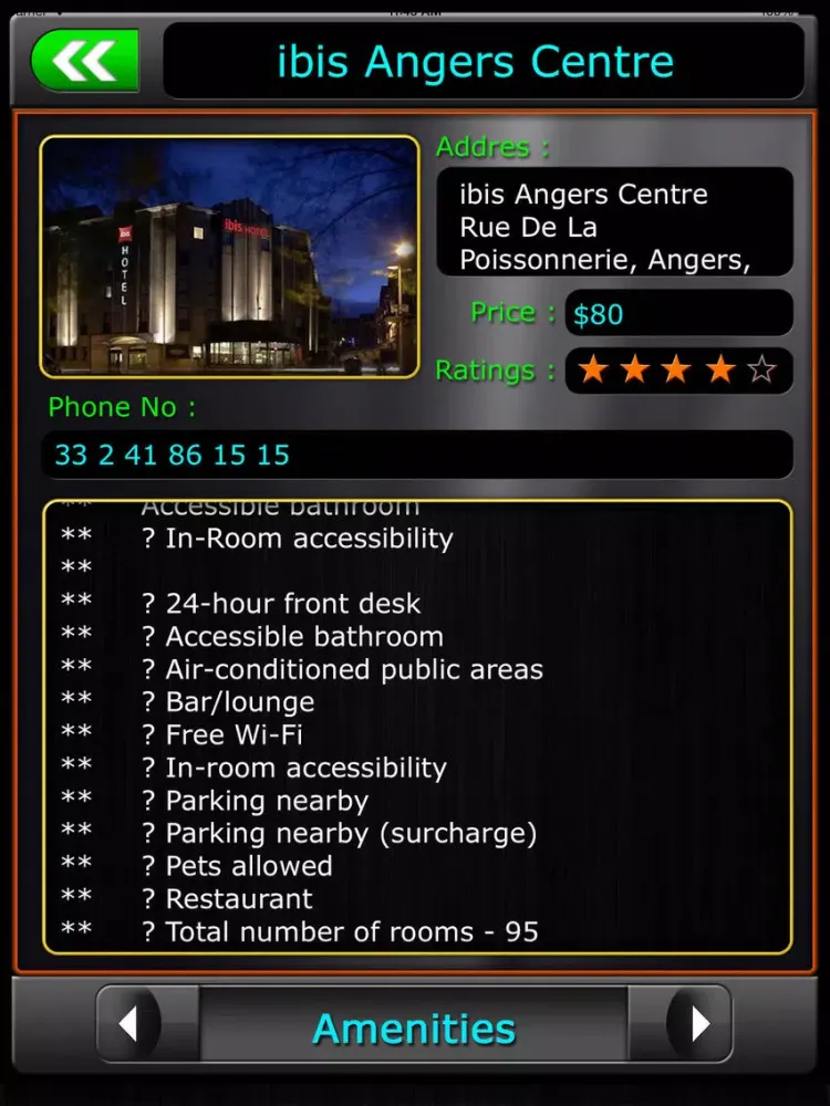 Angers Offline Travel Guide iPad  Ekran Görüntüleri