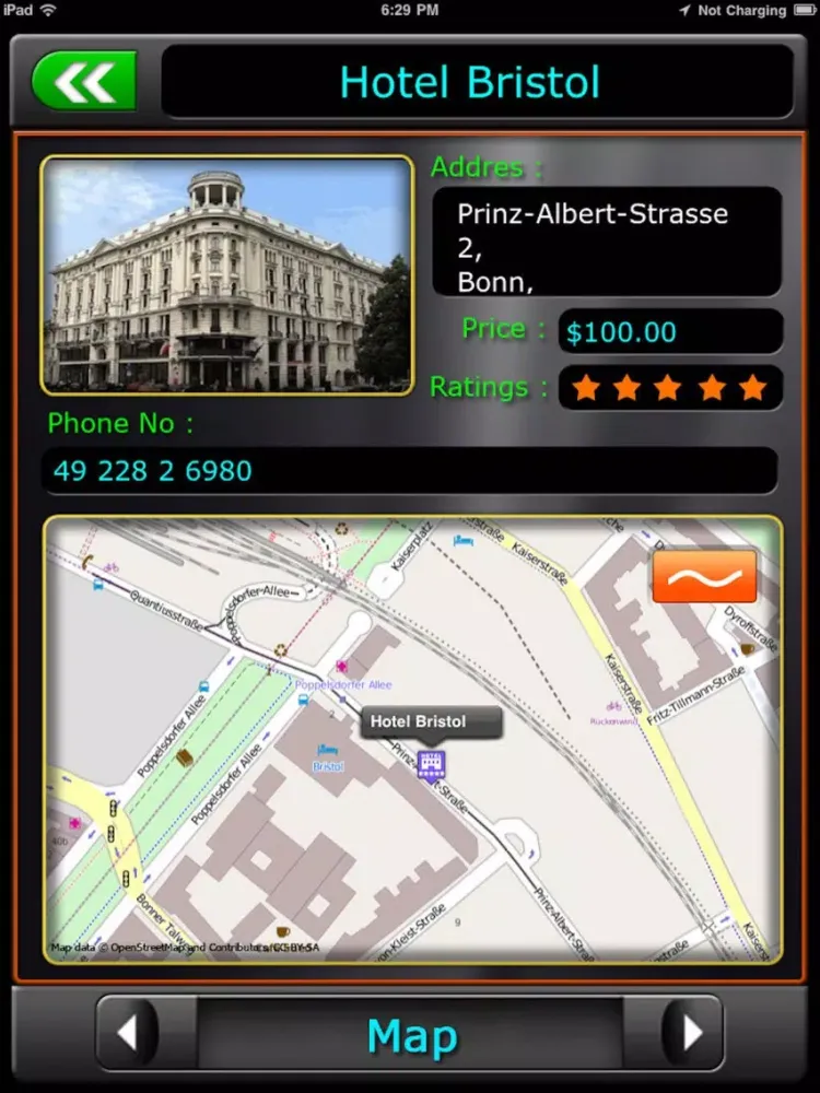 Bonn Offline Map Travel Guide iPad 应用截图