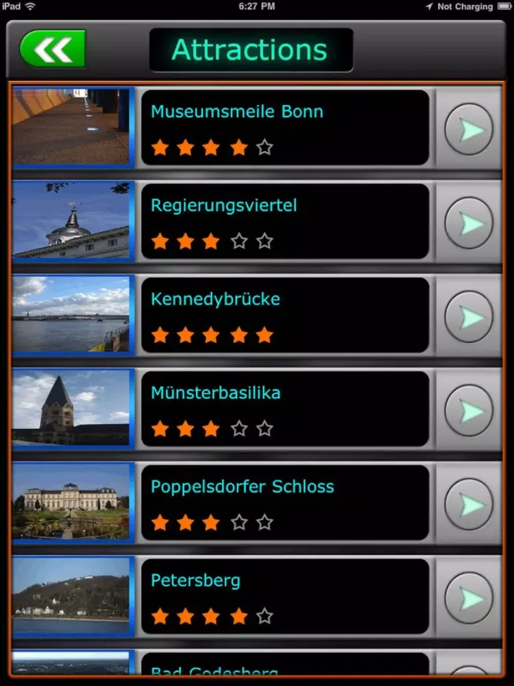 Bonn Offline Map Travel Guide iPad 应用截图