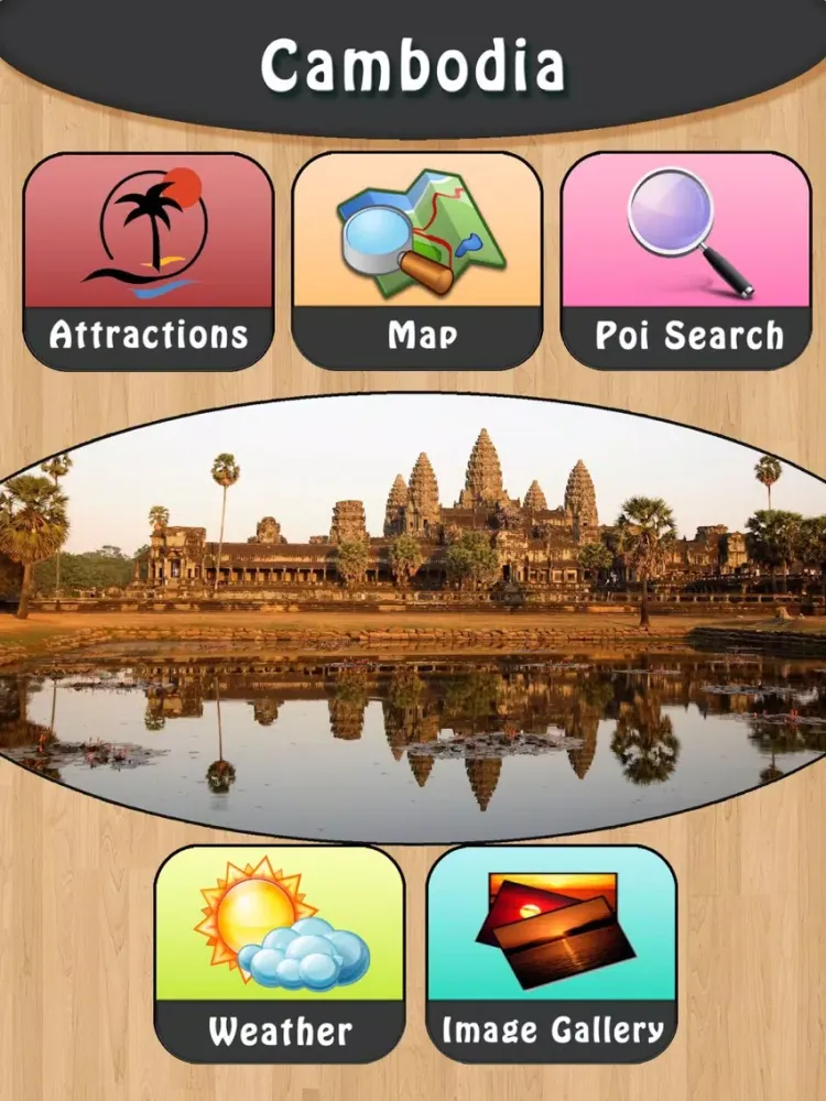 ภาพหน้าจอของ Cambodia Tourism Guide iPad 