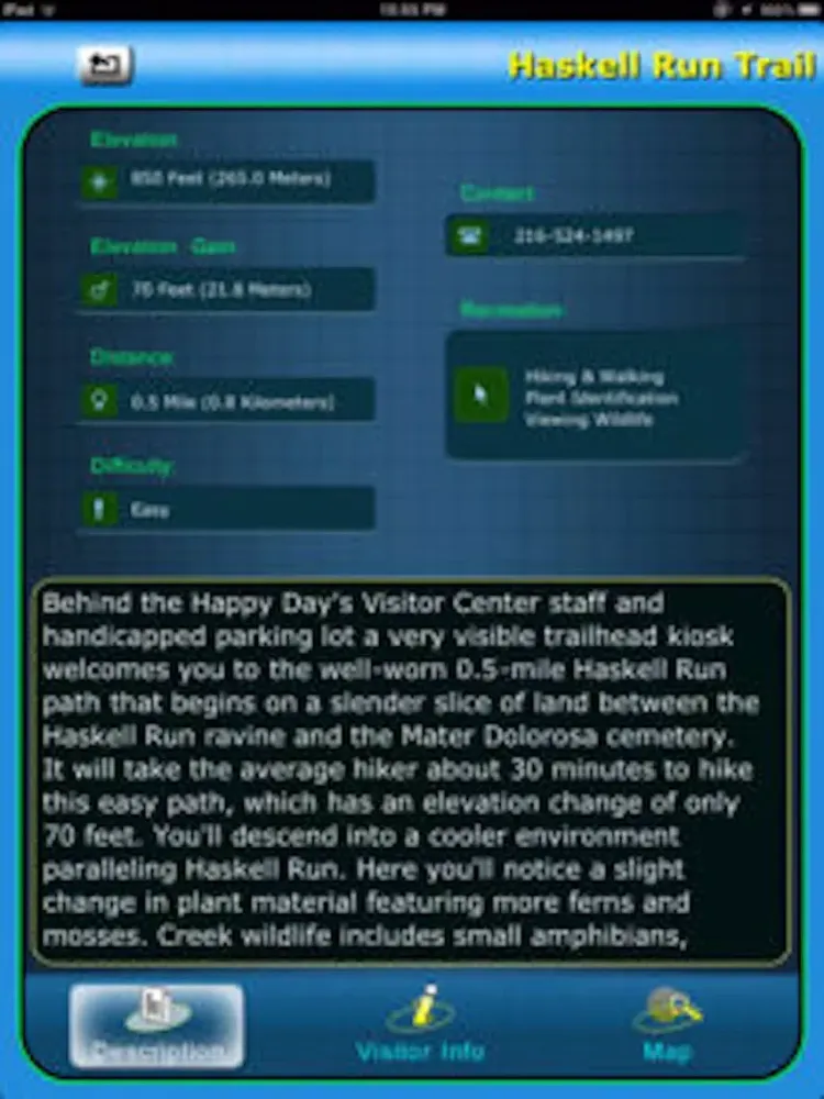 Cuyahoga National Park iPad 應用截圖