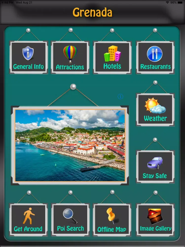Grenada Offline Map Guide iPad  스크린샷
