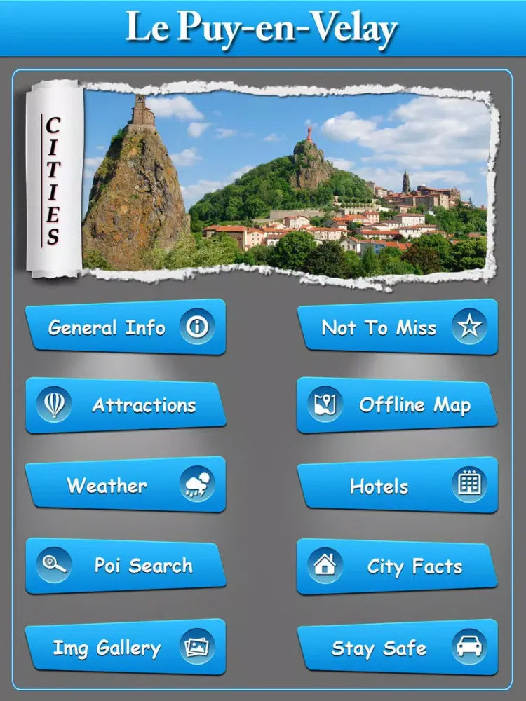 Capturas de tela do Le Puy-en-Velay Offline Guide iPad 