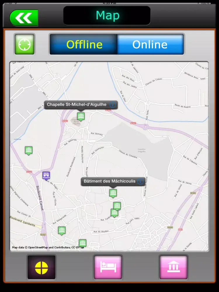 Capturas de tela do Le Puy-en-Velay Offline Guide iPad 