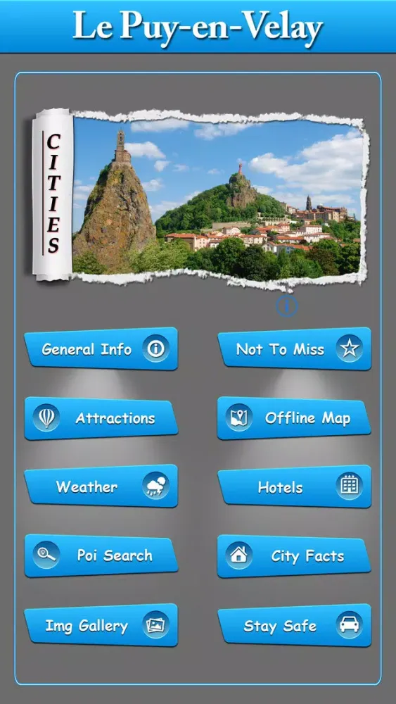 Capturas de tela do Le Puy-en-Velay Offline Guide