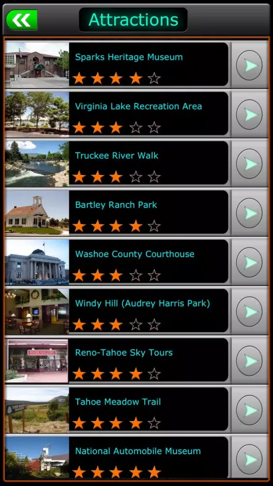Reno City Travel Explorer سکرین شاٹس
