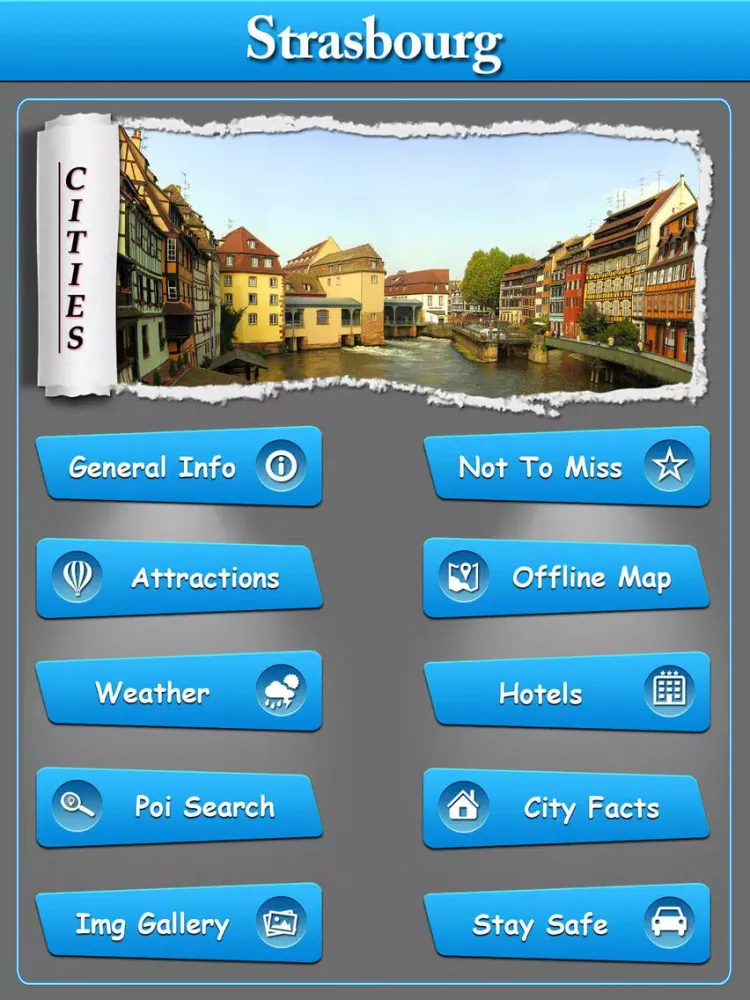 Ảnh chụp màn hình của Strasbourg Offline Explorer iPad 