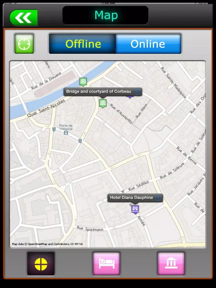 Ảnh chụp màn hình của Strasbourg Offline Explorer iPad 