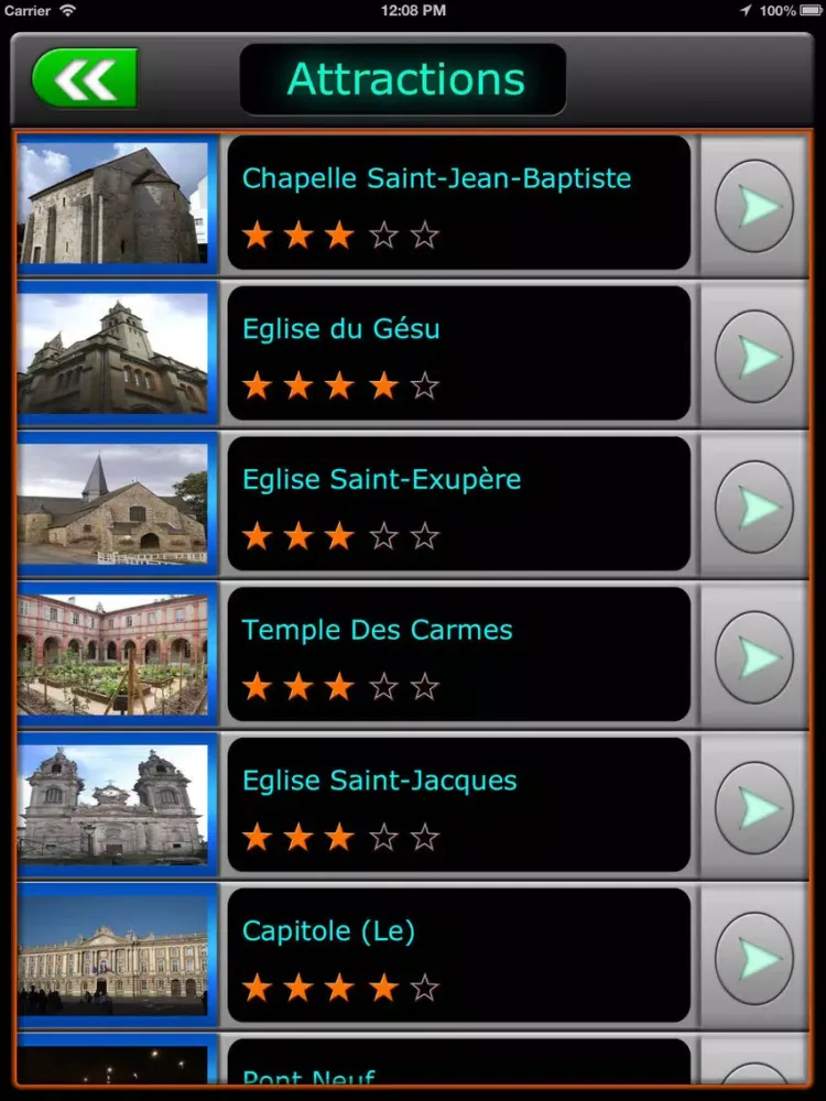Toulouse Offline Map Guide iPad 应用截图